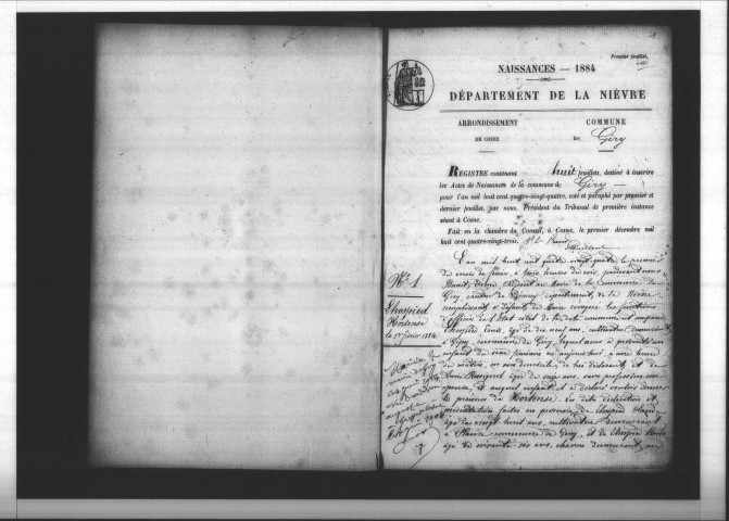 Giry : actes d'état civil.