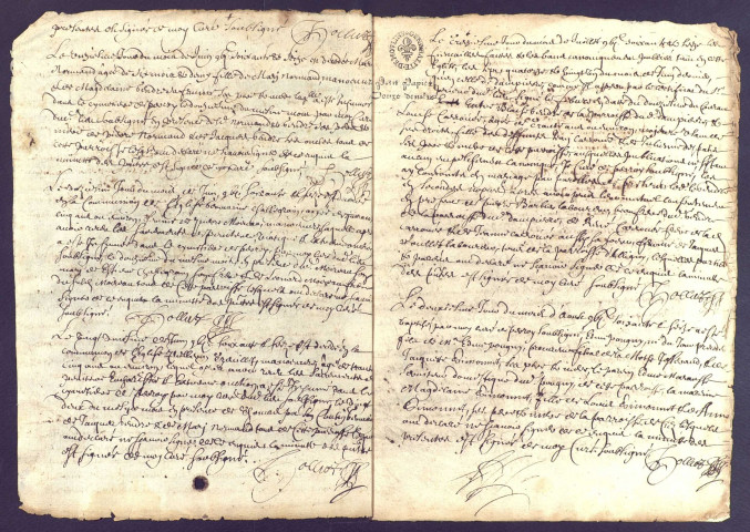 Perroy : registres paroissiaux.