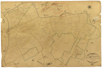 Dompierre-sur-Nièvre, cadastre ancien : plan parcellaire de la section B dite de Fontaraby, feuille 1
