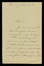 GUIGNEPIED (B.), nièce de Jules Monteignier : 3 lettres.