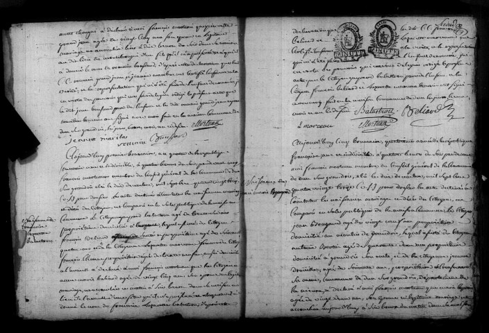 Dun-sur-Grandry : actes d'état civil.