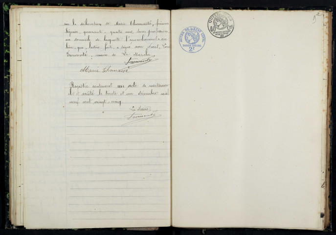 La Marche : actes d'état civil.