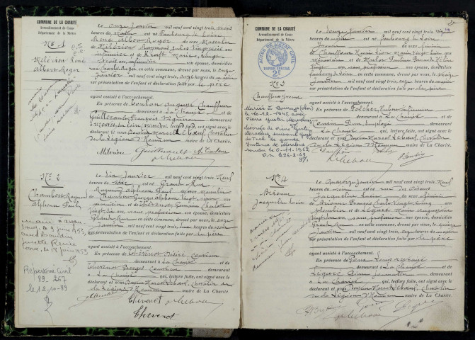 La Charité-sur-Loire : actes d'état civil.