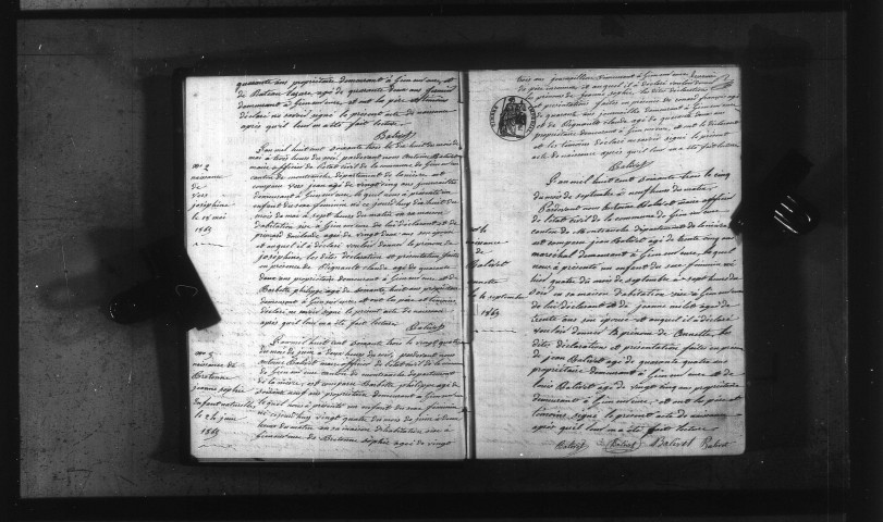 Gien-sur-Cure : actes d'état civil.