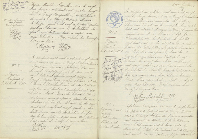 Trucy-l'Orgueilleux : actes d'état civil.