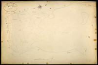 Montsauche-les-Settons, cadastre ancien : plan parcellaire de la section D dite de Montélesme, feuille 1