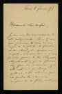 FABIÉ (François), poète (1846-1928) : 1 lettre.