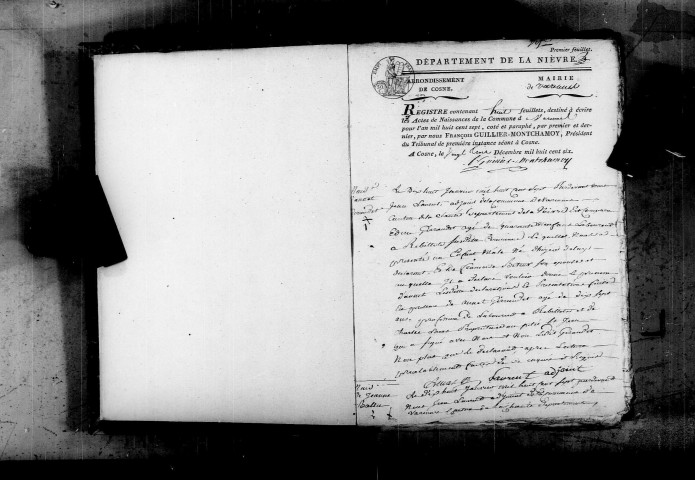 Varennes-lès-Narcy : actes d'état civil.