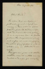 DESROUSSEAUX (Alexandre), chansonnier à Lille (1820-1892) : 3 lettres.
