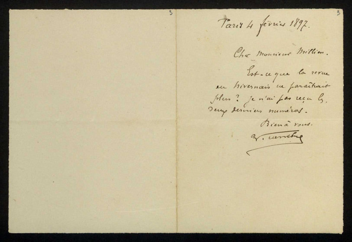 FRANCHY (Théophile), professeur à Paris, peintre (1857-1904) : 13 lettres.