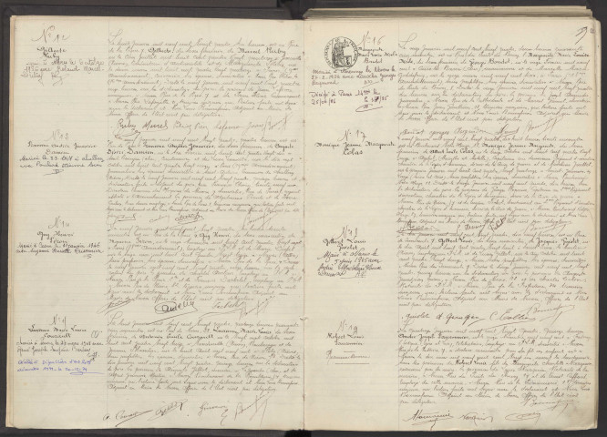 Nevers : actes d'état civil.