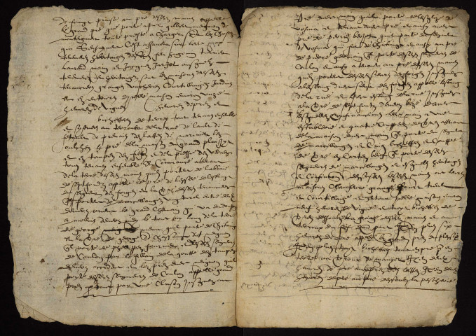 Fief de Boulonne dans l'Allier : extrait du terrier de 1508.