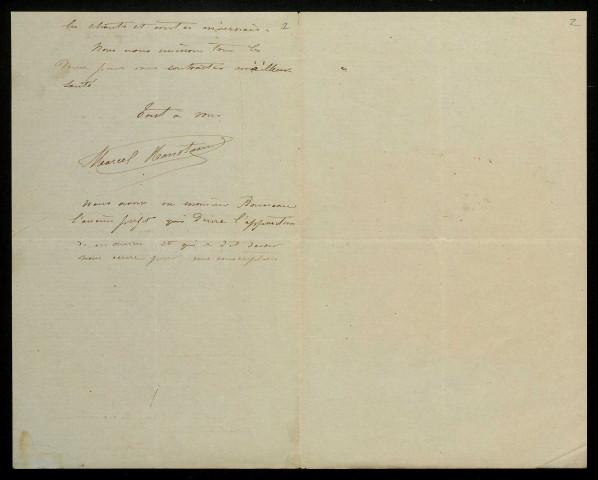 HANOTEAU (Marcel) (décédé en 1907) : 5 lettres.