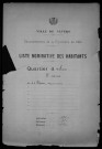 Nevers, Quartier de la Barre, 8e section : recensement de 1921