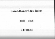 Saint-Honoré-les-Bains : actes d'état civil.