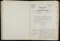 La Machine : actes d'état civil (mariages).