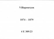 Villapourcon : actes d'état civil.