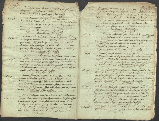 Glux-en-Glenne : registres paroissiaux.