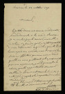 BION (Jean), curé de Raveau (Nièvre) (né en 1820) : 1 lettre.