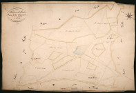 Saint-Pierre-le-Moûtier, cadastre ancien : plan parcellaire de la section C dite de Beaumont, feuille 1