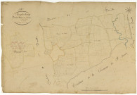 Lurcy-le-Bourg, cadastre ancien : plan parcellaire de la section D dite du Bourg, feuille 3