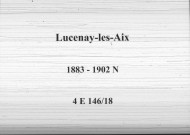 Lucenay-lès-Aix : actes d'état civil (naissances).
