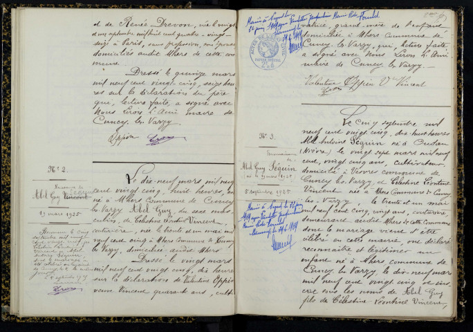 Cuncy-lès-Varzy : actes d'état civil.