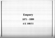 Empury : actes d'état civil.