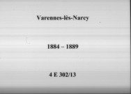 Varennes-lès-Narcy : actes d'état civil.