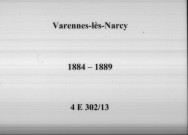 Varennes-les-Narcy : actes d'état civil.
