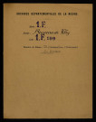 Port et péage de Lesme : dossier de procédure, dont un extrait du terrier établi par Jehannet et Picault contenant le déclaration du péage de Lesme (1525).