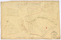 Cessy-les-Bois, cadastre ancien : plan parcellaire de la section D dite de Chevenet, feuille 1