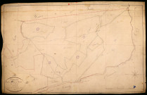 Sermoise-sur-Loire, cadastre ancien : plan parcellaire de la section B dite des Bois, feuille 3