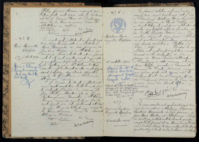 Saint-Hilaire-en-Morvan : actes d'état civil.