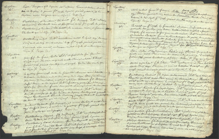 Montsauche-les-Settons : registres paroissiaux.