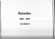 Bazoches : actes d'état civil.