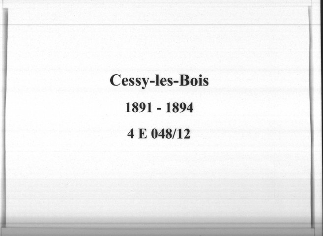 Cessy-les-Bois : actes d'état civil.