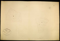 Oisy, cadastre ancien : plan parcellaire de la section A dite de Saint-Aubin, feuille 3, développement