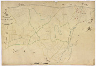 Aunay-en-Bazois, cadastre ancien : plan parcellaire de la section D dite de Crieur, feuille 1