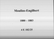 Moulins-Engilbert : actes d'état civil.