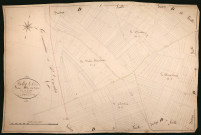 Suilly-la-Tour, cadastre ancien : plan parcellaire de la section D dite de la Buffière, feuille 2