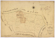Cercy-la-Tour, cadastre ancien : plan parcellaire de la section H dite de Champlevois, feuille 1