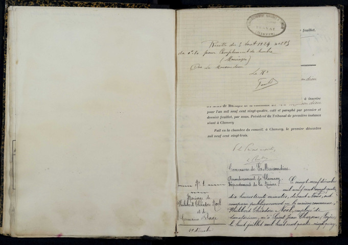 La Maison-Dieu : actes d'état civil.