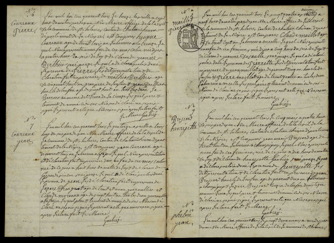 Saint-Hilaire-en-Morvan : actes d'état civil.