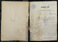 Myennes : actes d'état civil.