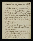 DÉNOIX DES VERGNES (Fanny), poétesse à Beauvais (1798-1894) : 1 lettre.