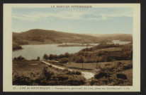 SAINT-MARTIN-DU-PUY- LAC de CHAUMECON - Perspective générale du Lac, prise au téléobjectif : L’Ile