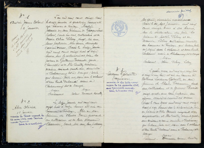 Châteauneuf-Val-de-Bargis : actes d'état civil.