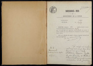 Cizely : actes d'état civil.