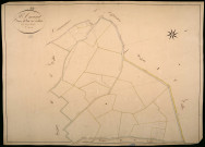 Saint-Amand-en-Puisaye, cadastre ancien : plan parcellaire de la section E dite des Guiblins, feuille 2